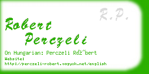 robert perczeli business card